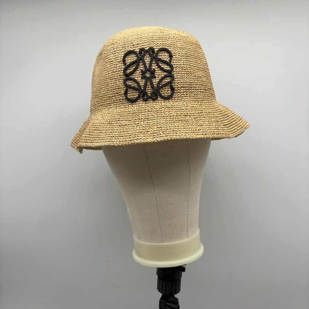 Loewe Light Brown Straw Boater Hat - Picture 3 of 4